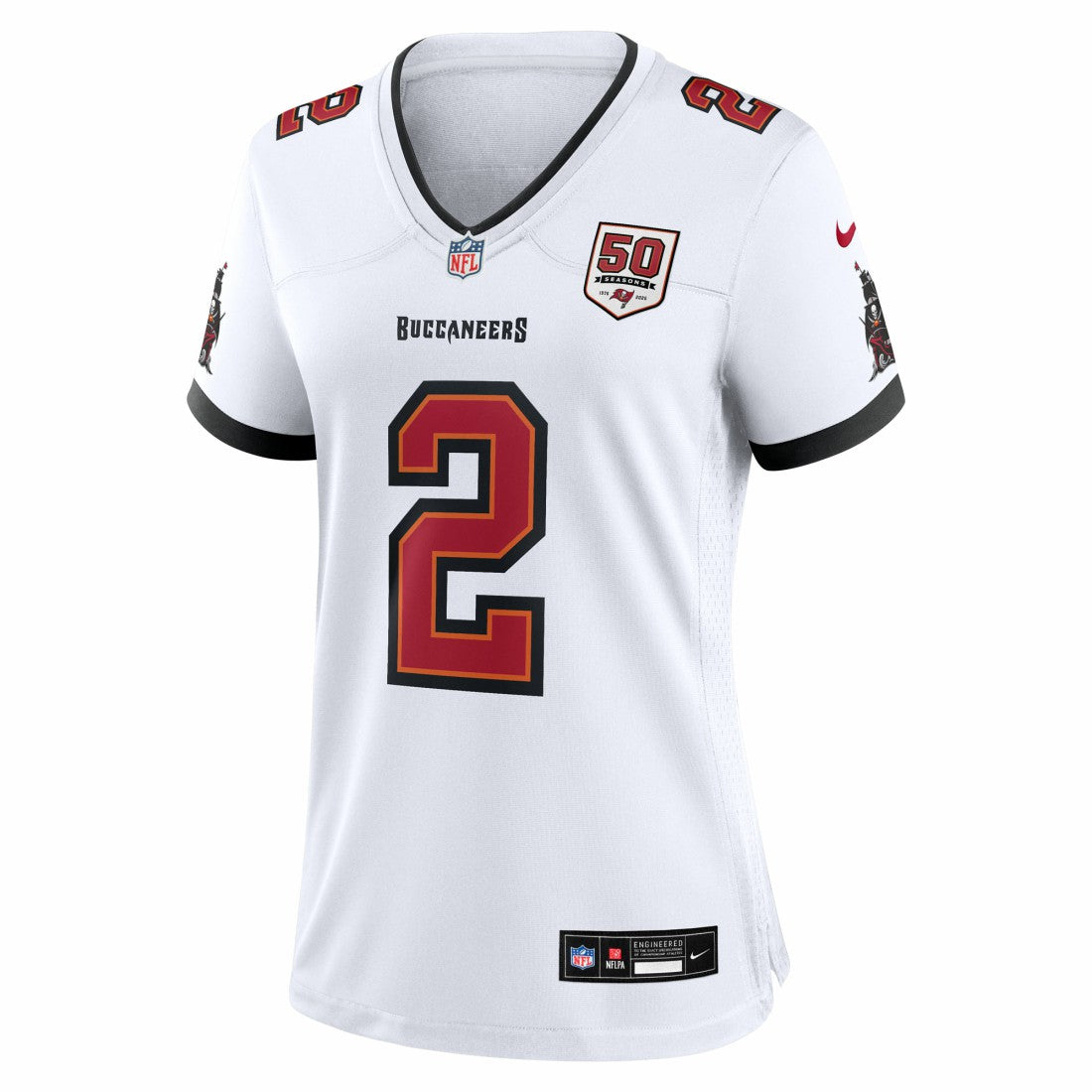 Emeka Egbuka Tampa Bay Buccaneers Women's 50th Season Game Jersey White