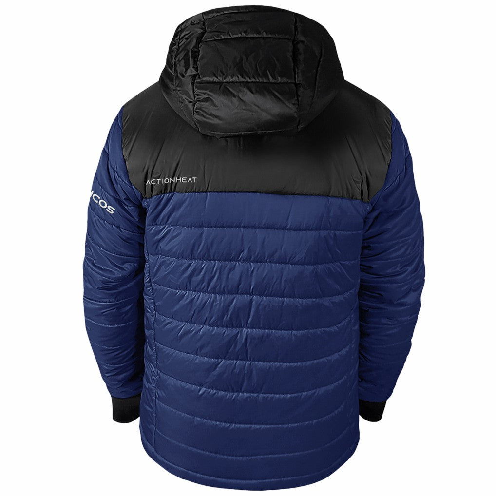 Denver Broncos ActionHeat 5V Battery Heated Colorblock Full-Zip Puffer Jacket Black/Navy