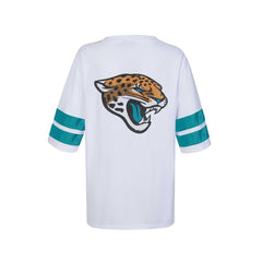 Jacksonville Jaguars Cuce Women's Rhinestone V-Neck Tunic White