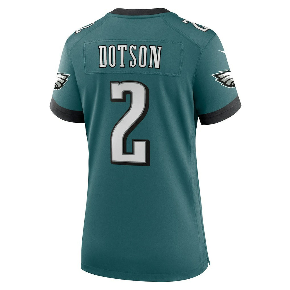 Jahan Dotson Philadelphia Eagles Women's Team Game Jersey Midnight Green