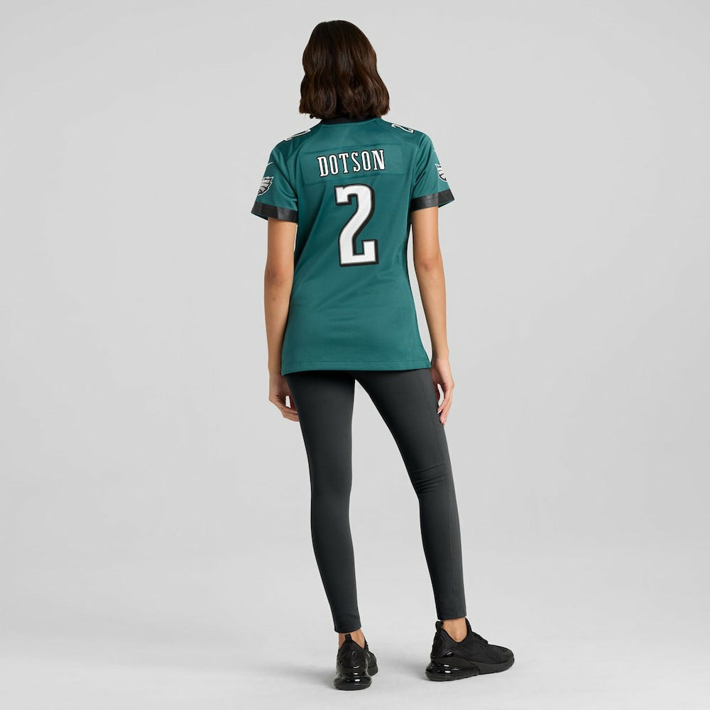 Jahan Dotson Philadelphia Eagles Women's Team Game Jersey Midnight Green