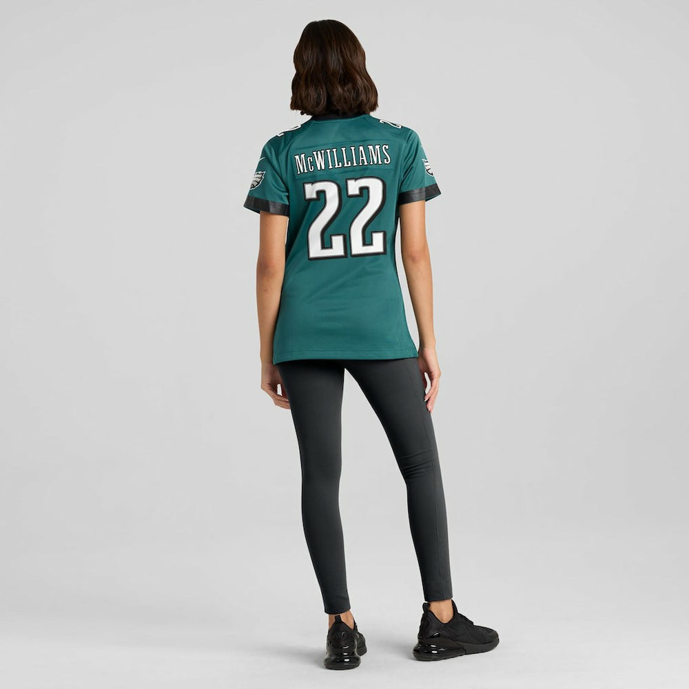 Mac McWilliams Philadelphia Eagles Women's Team Game Jersey Midnight Green