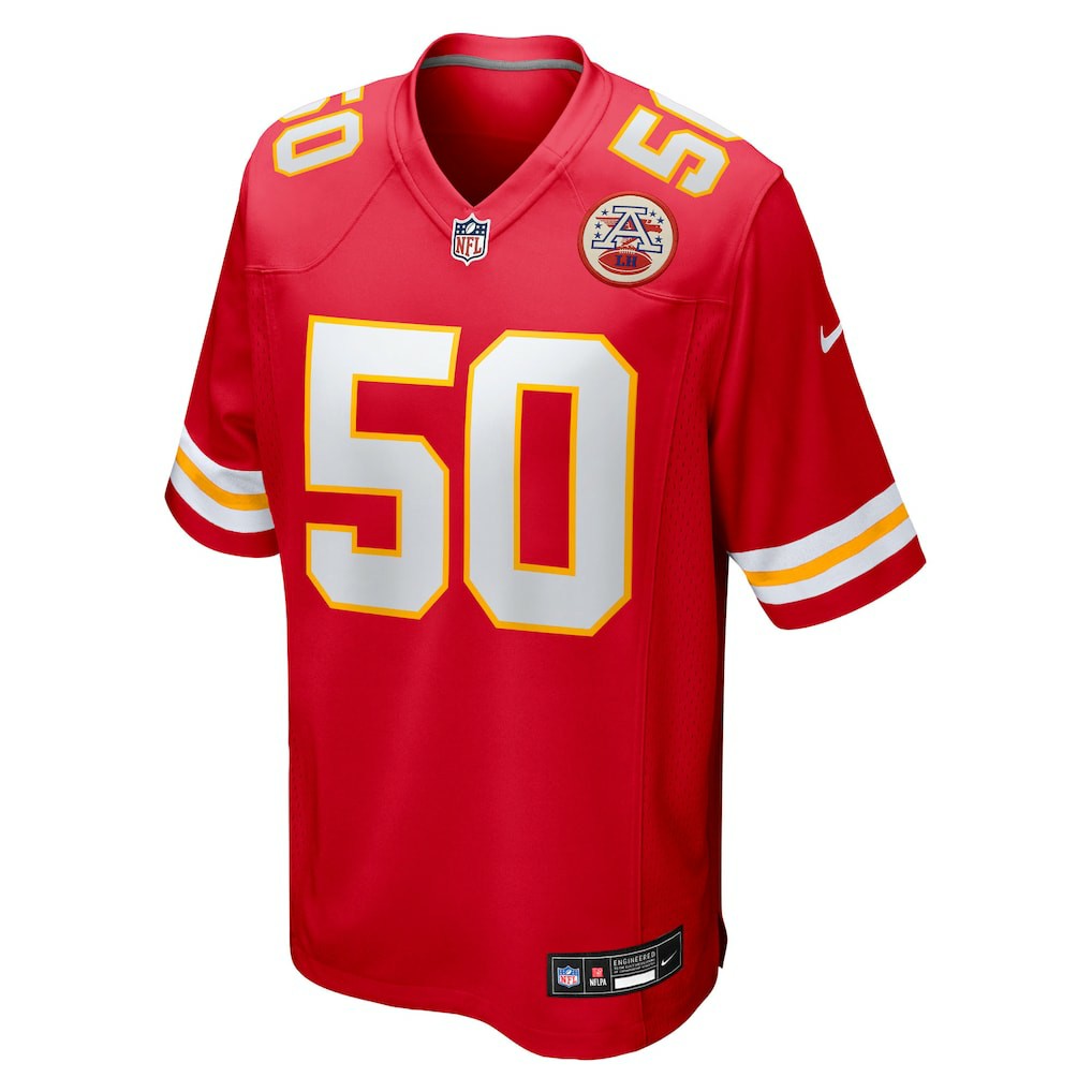 Brandon George Kansas City Chiefs Team Game Jersey Red