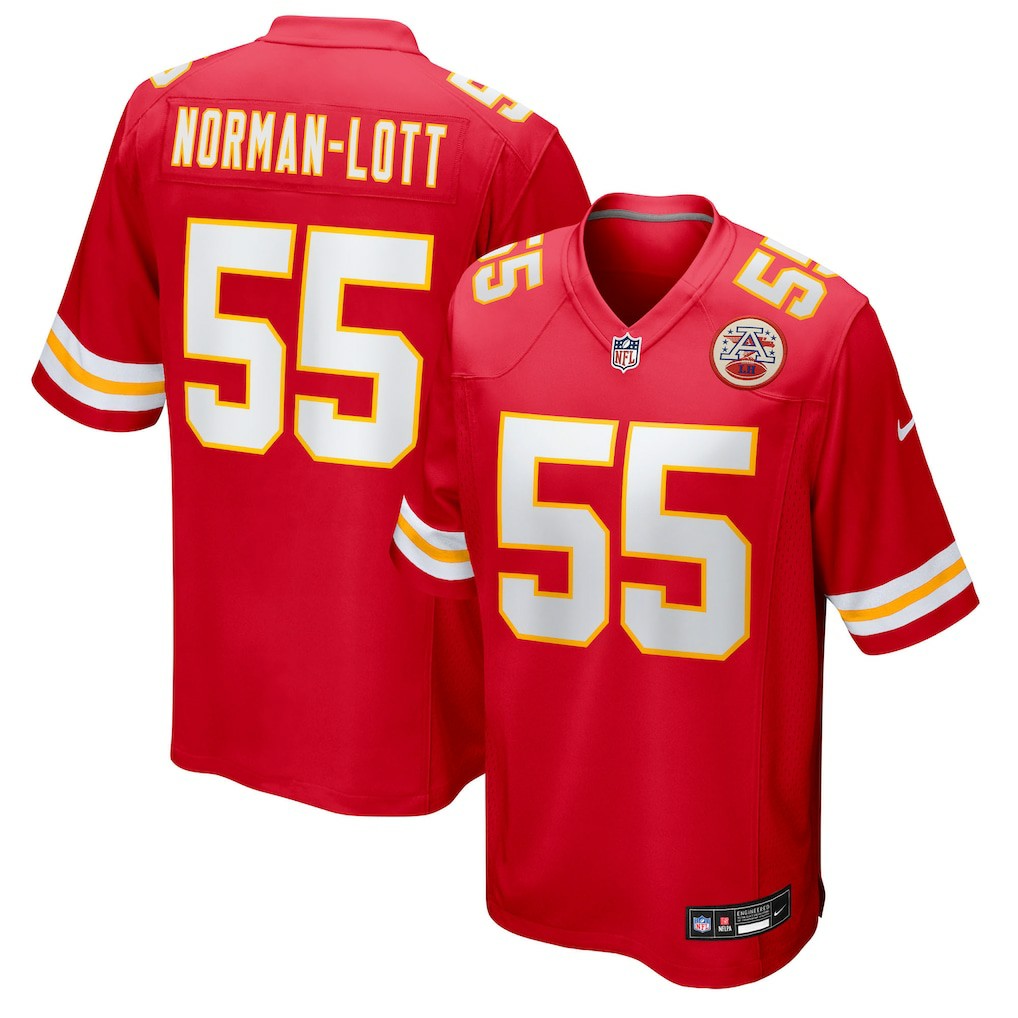 Omarr Norman-Lott Kansas City Chiefs Team Game Jersey Red