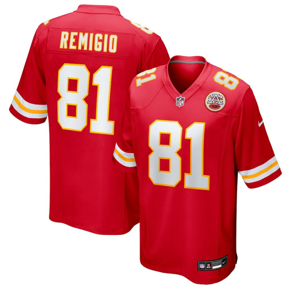 Nikko Remigio Kansas City Chiefs Team Game Jersey Red
