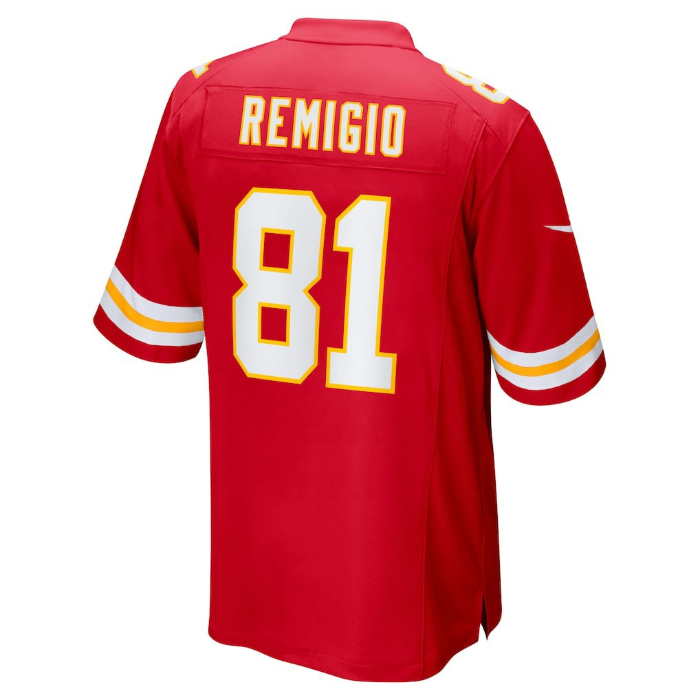 Nikko Remigio Kansas City Chiefs Team Game Jersey Red