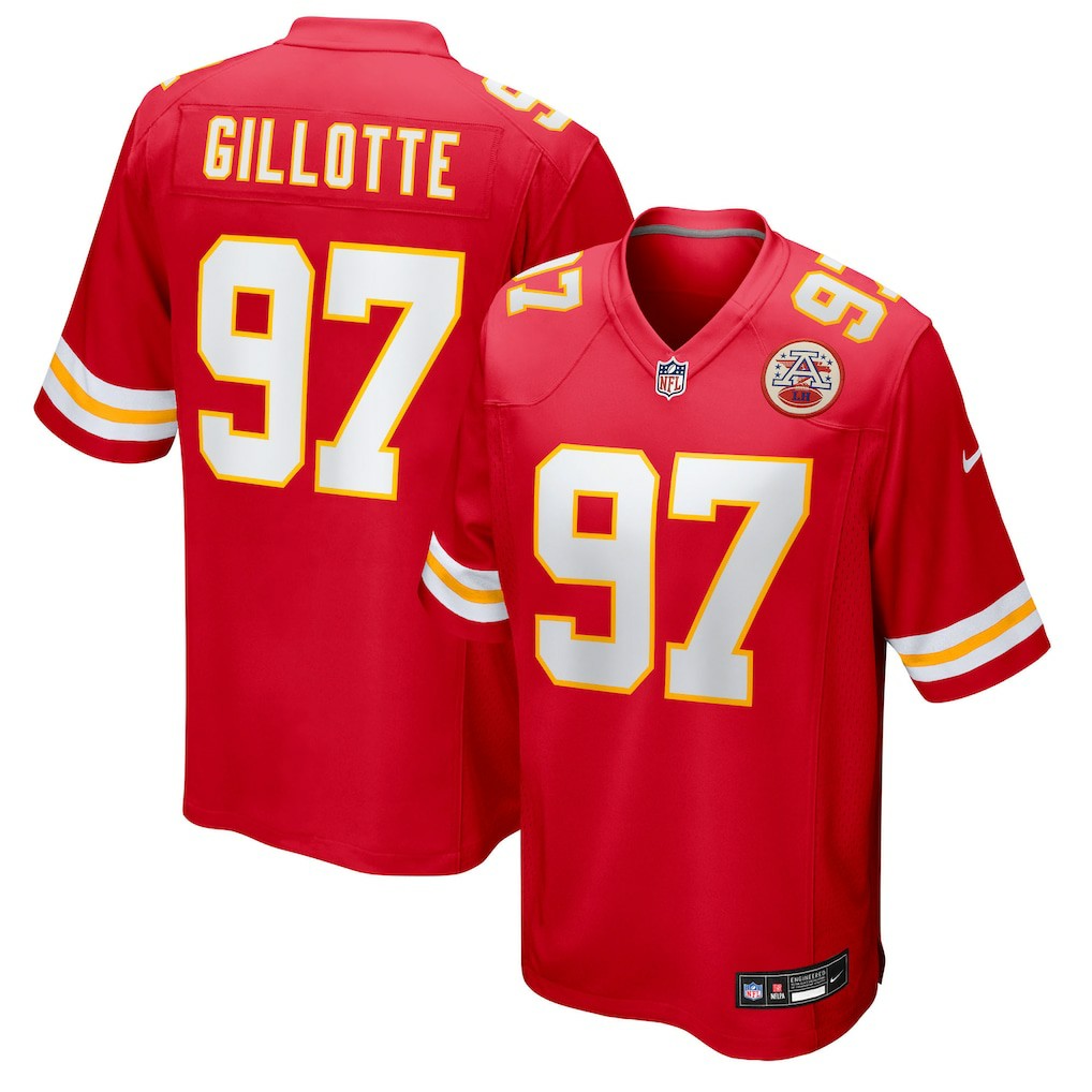 Ashton Gillotte Kansas City Chiefs Team Game Jersey Red