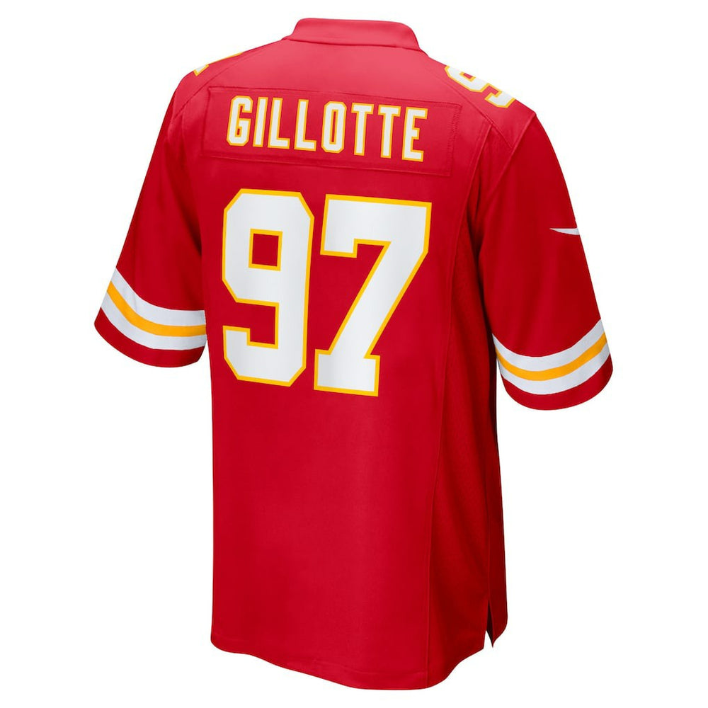 Ashton Gillotte Kansas City Chiefs Team Game Jersey Red