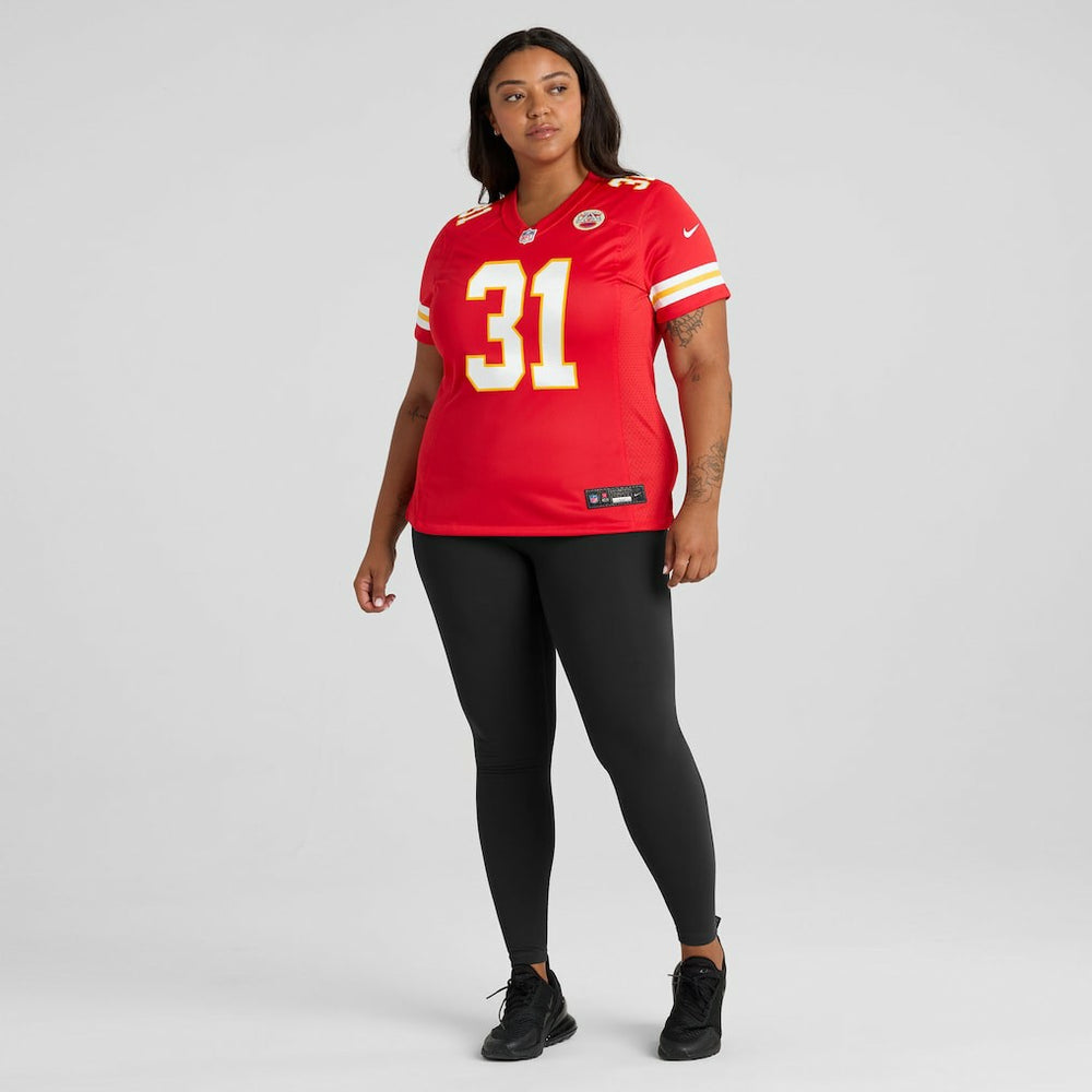 Jeffrey Bassa Kansas City Chiefs Women's Team Game Jersey Red