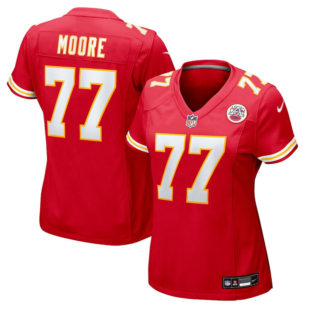 Jaylon Moore Kansas City Chiefs Women's Team Game Jersey Red