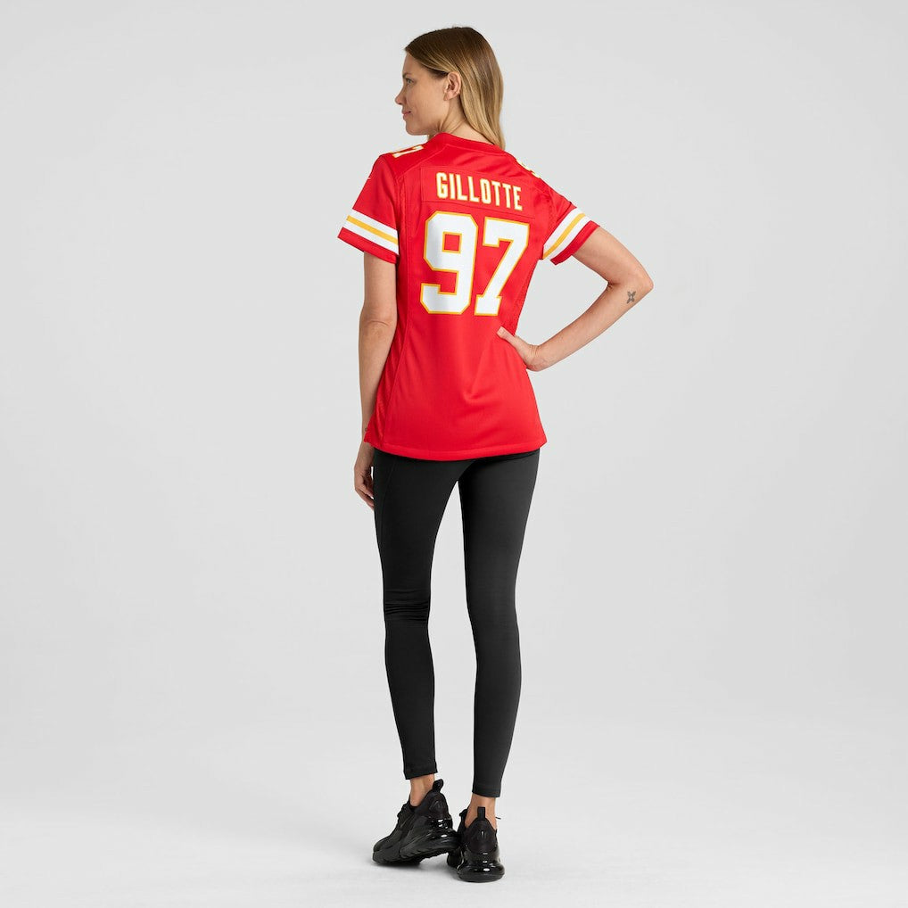 Ashton Gillotte Kansas City Chiefs Women's Team Game Jersey Red
