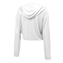 Patrick Mahomes Kansas City Chiefs Majestic Threads Women's Glitter Wordmark Hoodie White