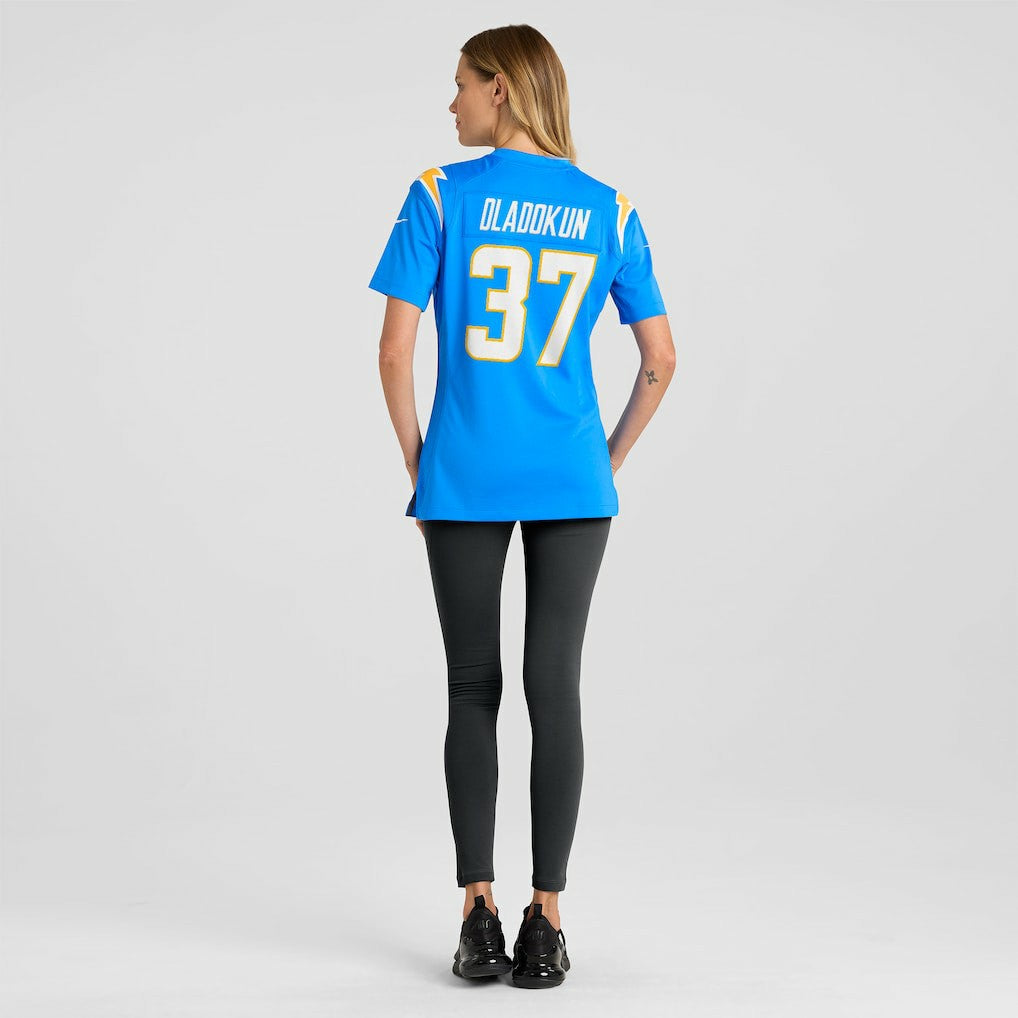 Jordan Oladokun Los Angeles Chargers Women's Team Game Jersey Powder Blue
