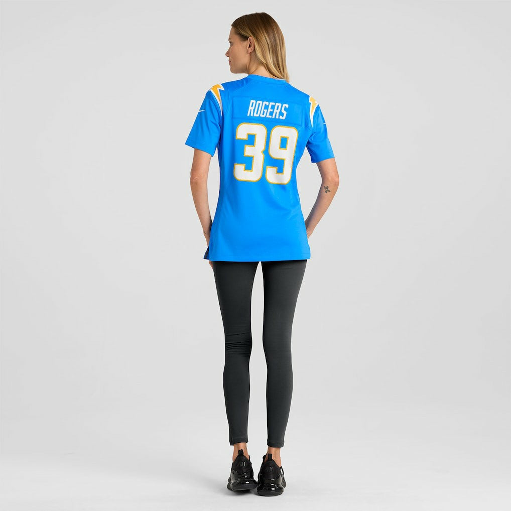Eric Rogers Los Angeles Chargers Women's Team Game Jersey Powder Blue