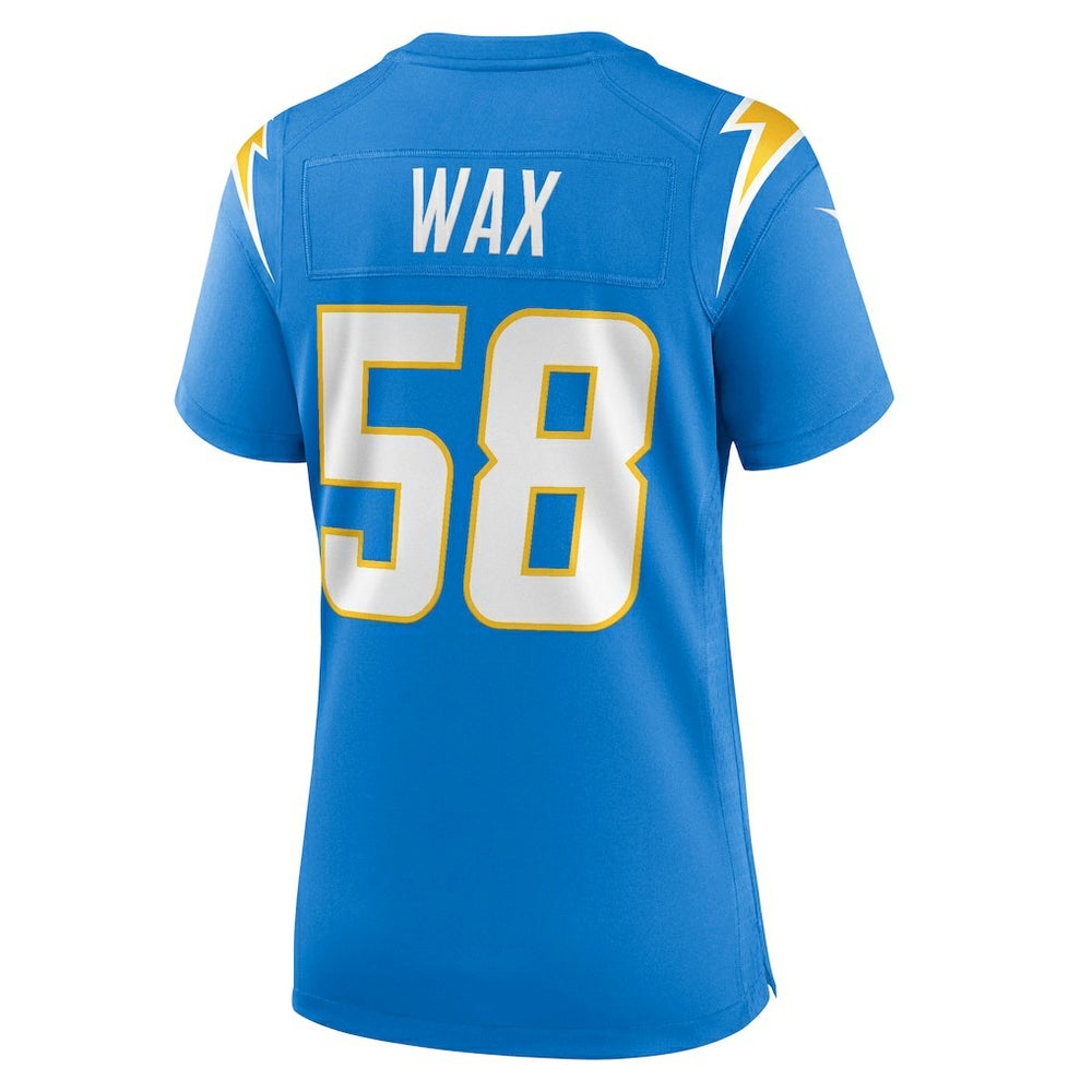 Marlowe Wax Los Angeles Chargers Women's Team Game Jersey Powder Blue