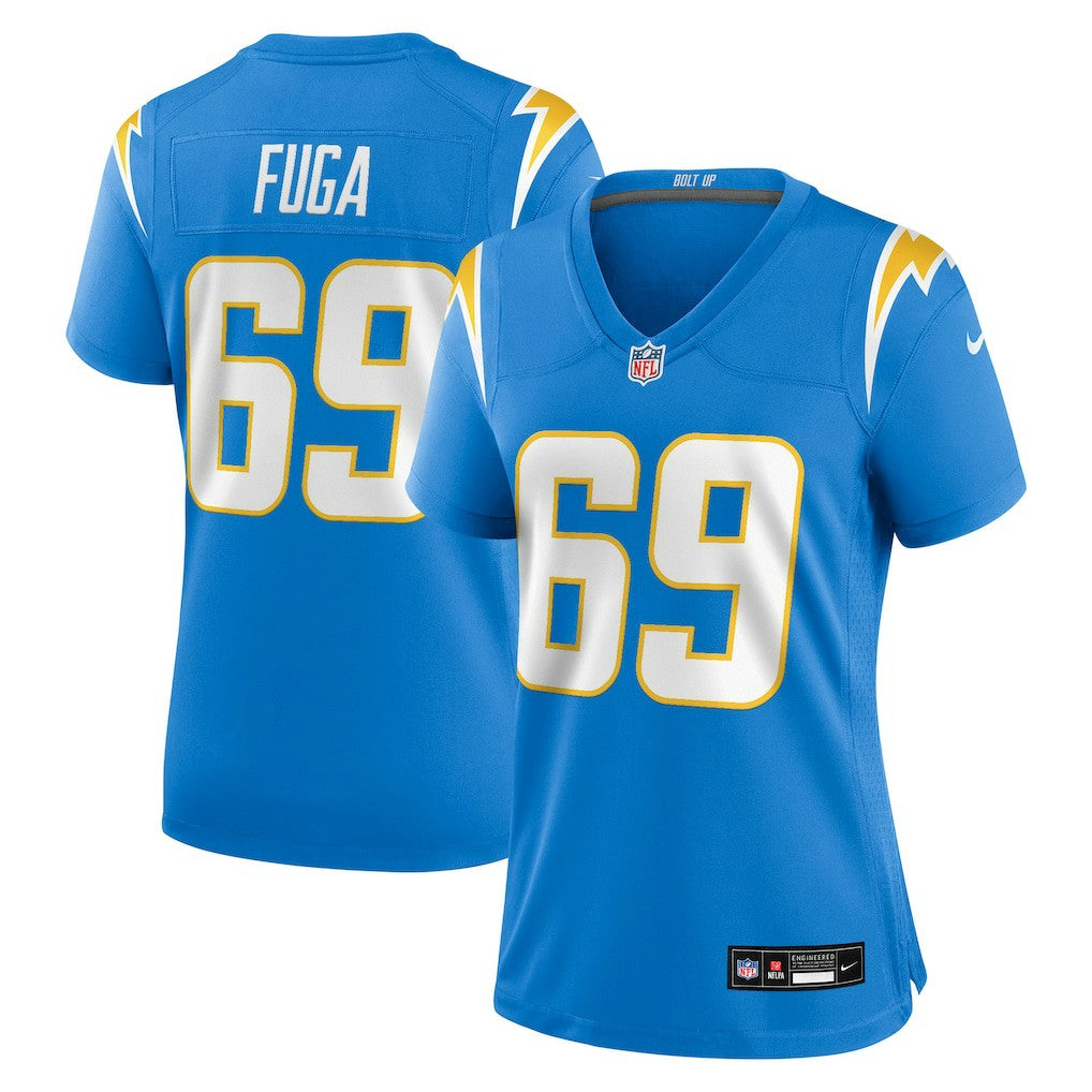 Josh Fuga Los Angeles Chargers Women's Team Game Jersey Powder Blue