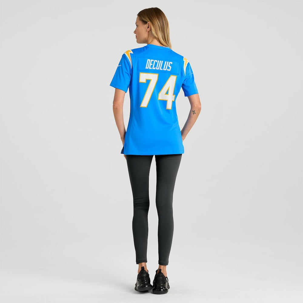 Austin Deculus Los Angeles Chargers Women's Team Game Jersey Powder Blue