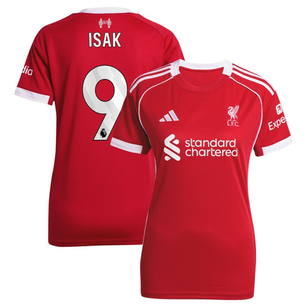 Alexander Isak Liverpool Women's 2025/26 Home Replica Player Jersey Red