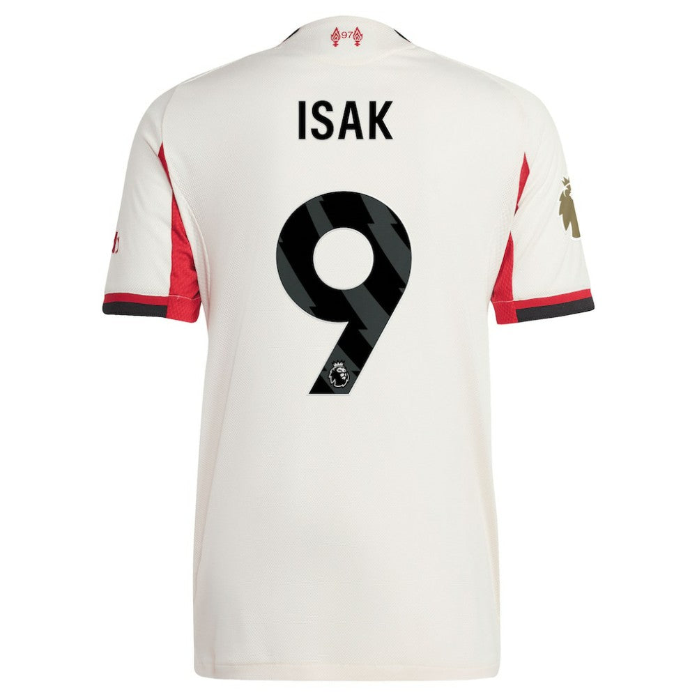 Alexander Isak Liverpool 2025/26 Away Player Jersey White
