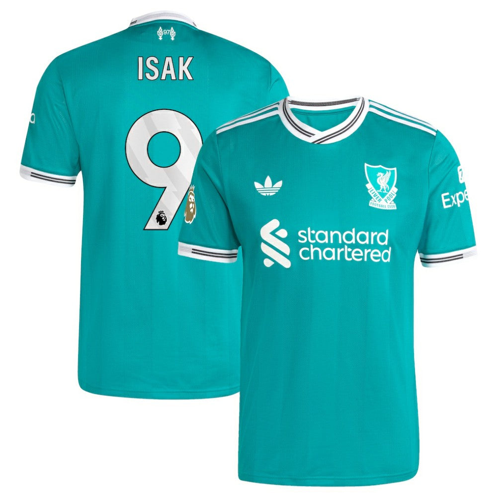Alexander Isak Liverpool 2025/26 Third Player Jersey Green
