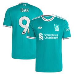 Alexander Isak Liverpool 2025/26 Third Player Jersey Green