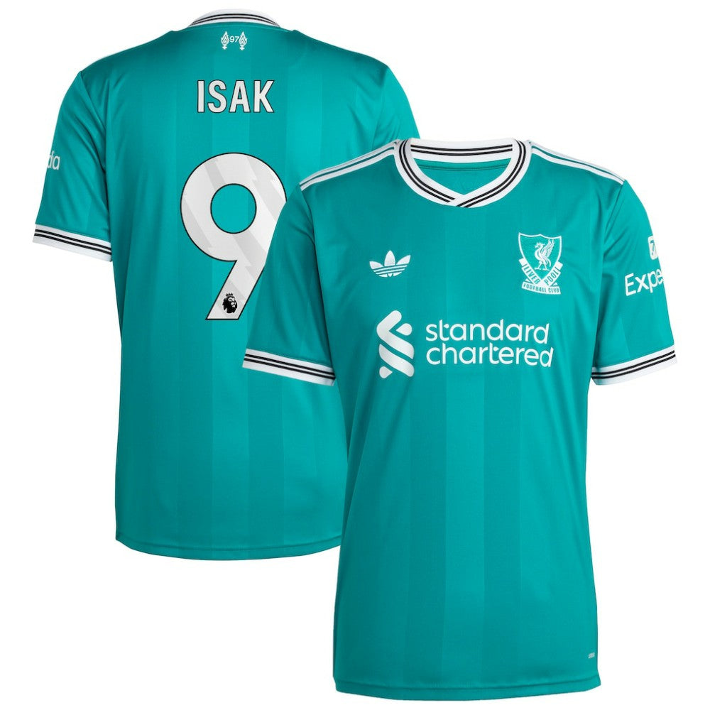 Alexander Isak Liverpool 2025/26 Third Replica Player Jersey Green