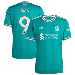 Alexander Isak Liverpool 2025/26 Third Replica Player Jersey Green