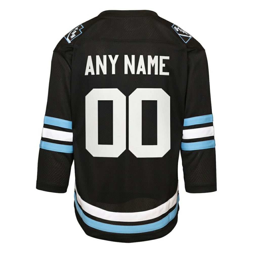 NHL,Custom Utah Mammoth Youth Home Replica Custom Jersey - Black
