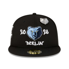 Memphis Grizzlies 2026 NBA Global Games Berlin 59FIFTY Fitted Hat Black