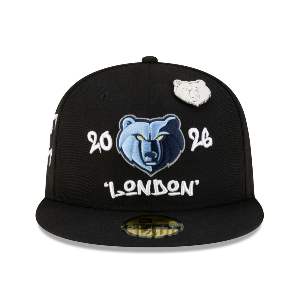 Memphis Grizzlies 2026 NBA Global Games London 59FIFTY Fitted Hat Black