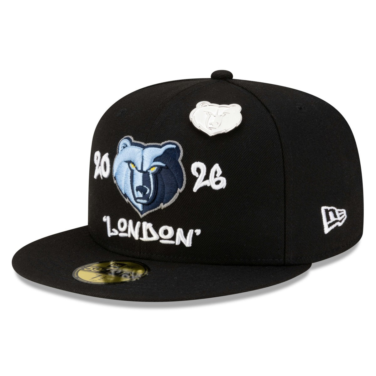 Memphis Grizzlies 2026 NBA Global Games London 59FIFTY Fitted Hat Black