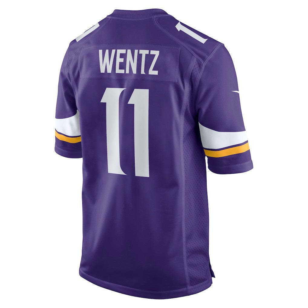 NFL Carson Wentz Minnesota Vikings Team Game Jersey - Purple