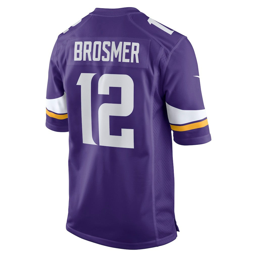 NFL Max Brosmer Minnesota Vikings Team Game Jersey - Purple