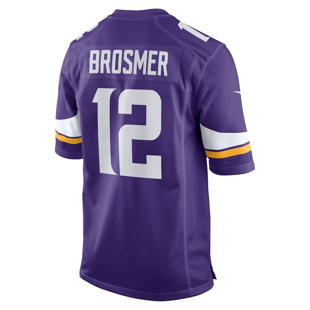 NFL Max Brosmer Minnesota Vikings Team Game Jersey - Purple