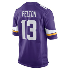 NFL Tai Felton Minnesota Vikings Team Game Jersey - Purple