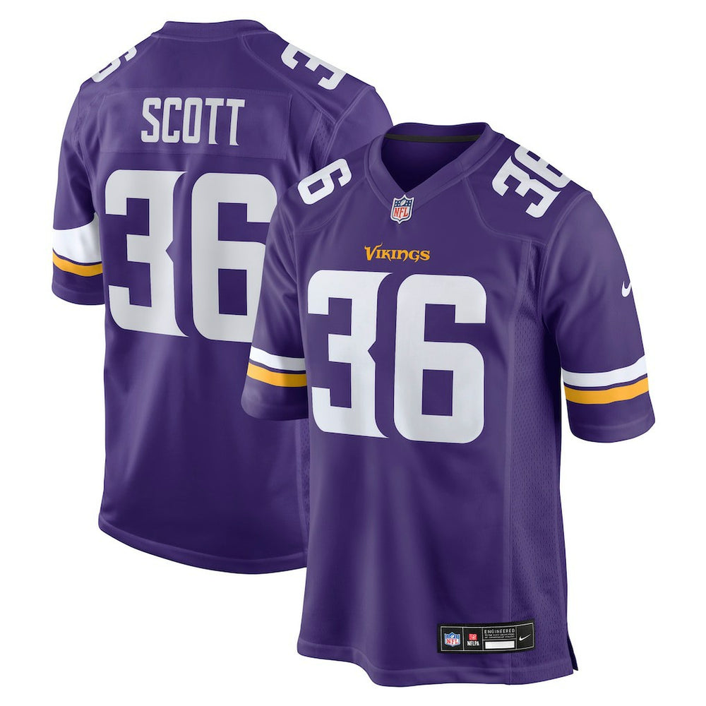 NFL Zavier Scott Minnesota Vikings Team Game Jersey - Purple