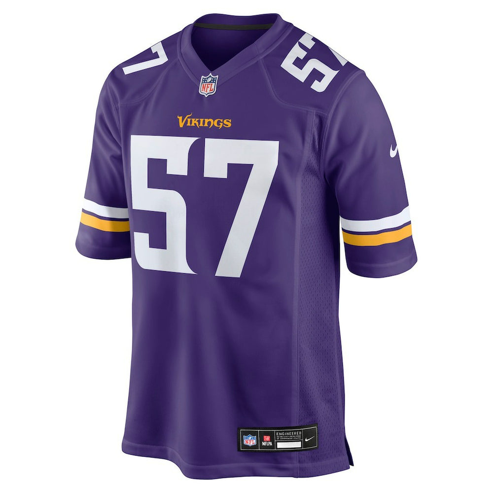 NFL Chaz Chambliss Minnesota Vikings Team Game Jersey - Purple