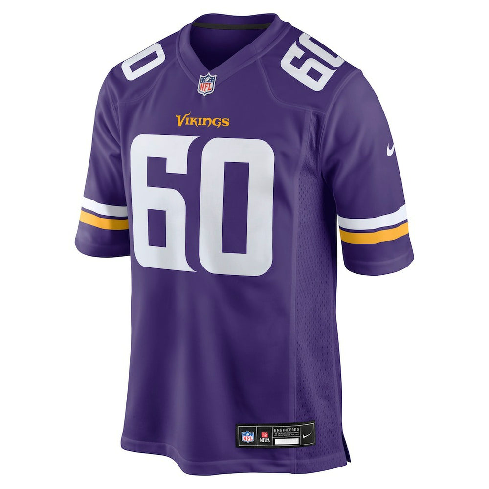 NFL Joe Huber Minnesota Vikings Team Game Jersey - Purple