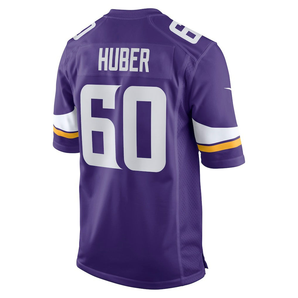 NFL Joe Huber Minnesota Vikings Team Game Jersey - Purple
