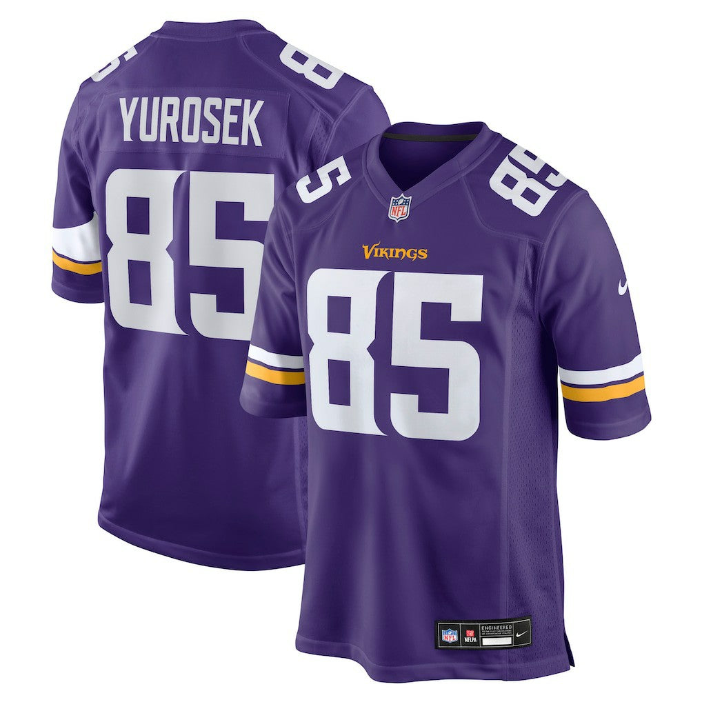 NFL Ben Yurosek Minnesota Vikings Team Game Jersey - Purple