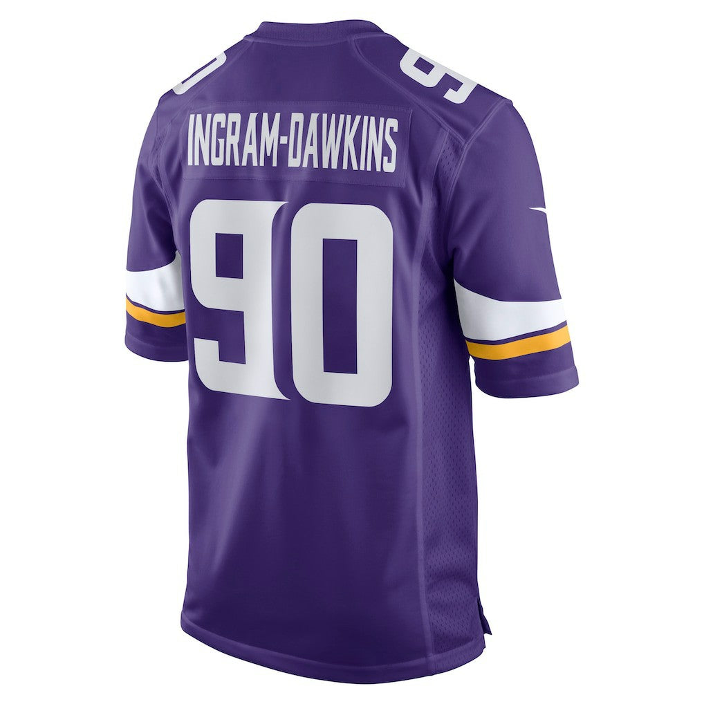 NFL Tyrion Ingram-Dawkins Minnesota Vikings Team Game Jersey - Purple