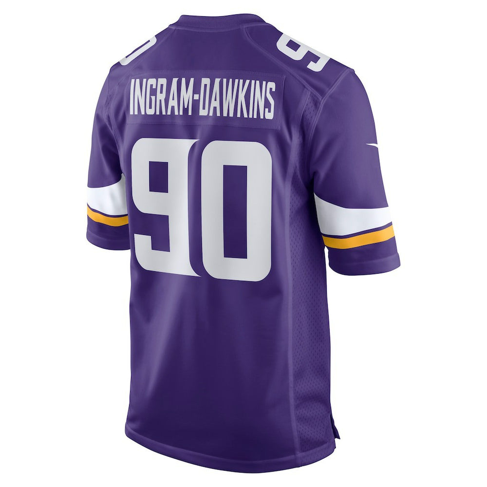 NFL Tyrion Ingram-Dawkins Minnesota Vikings Team Game Jersey - Purple