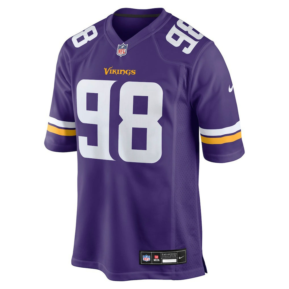 NFL Bo Richter Minnesota Vikings Team Game Jersey - Purple