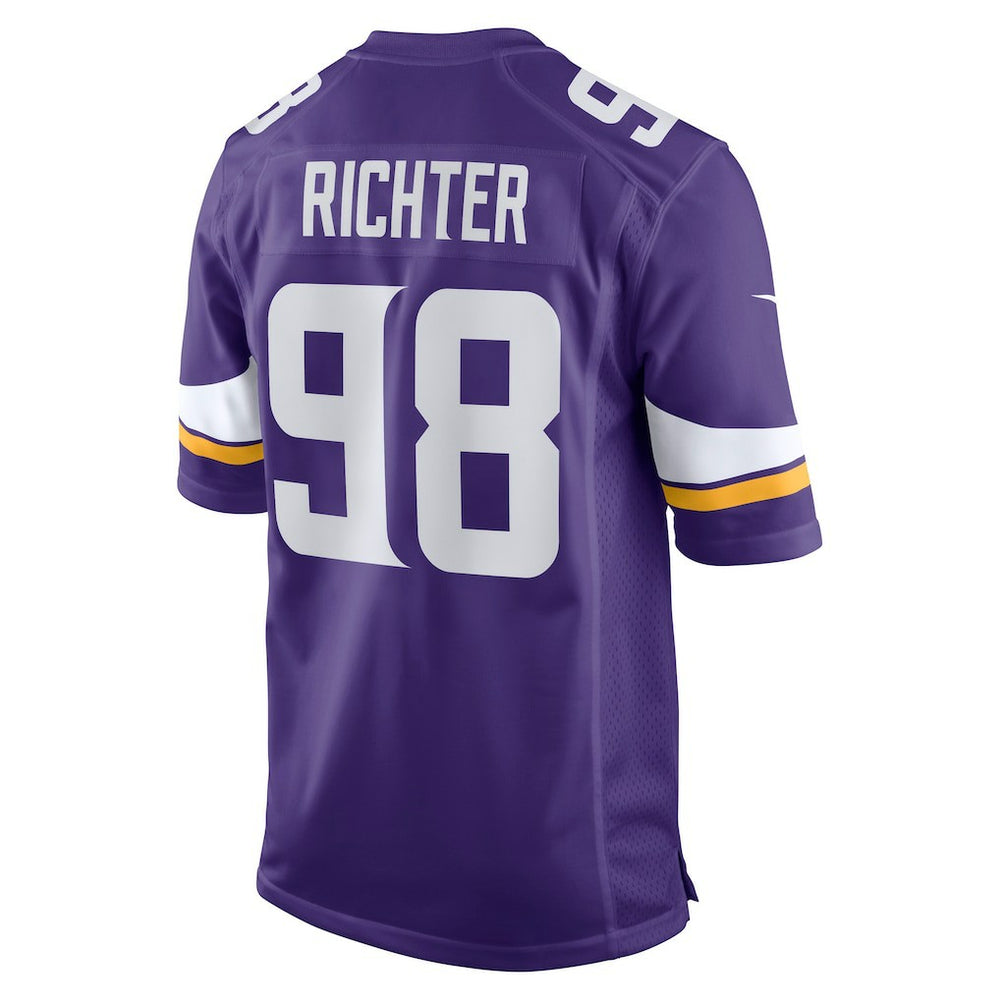 NFL Bo Richter Minnesota Vikings Team Game Jersey - Purple