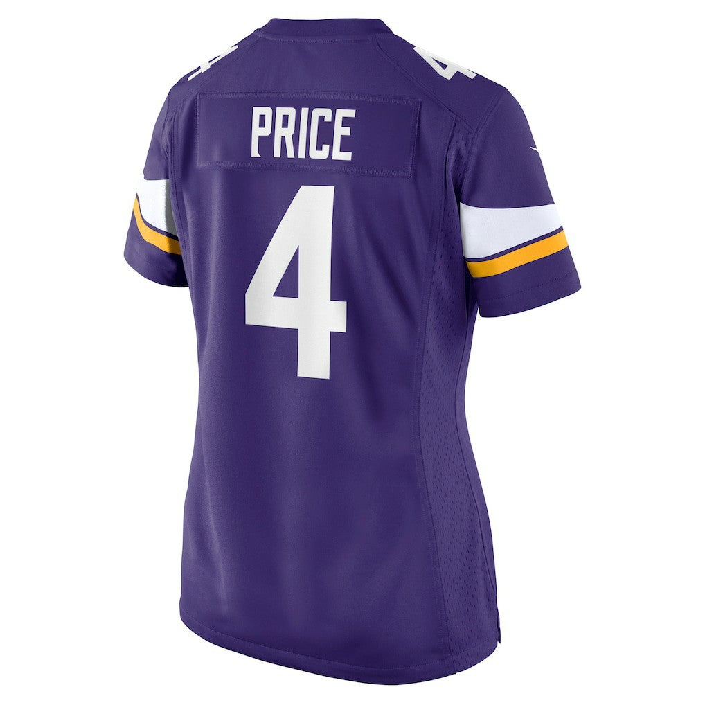 NFL Myles Price Minnesota Vikings Women's Team Game Jersey - Purple