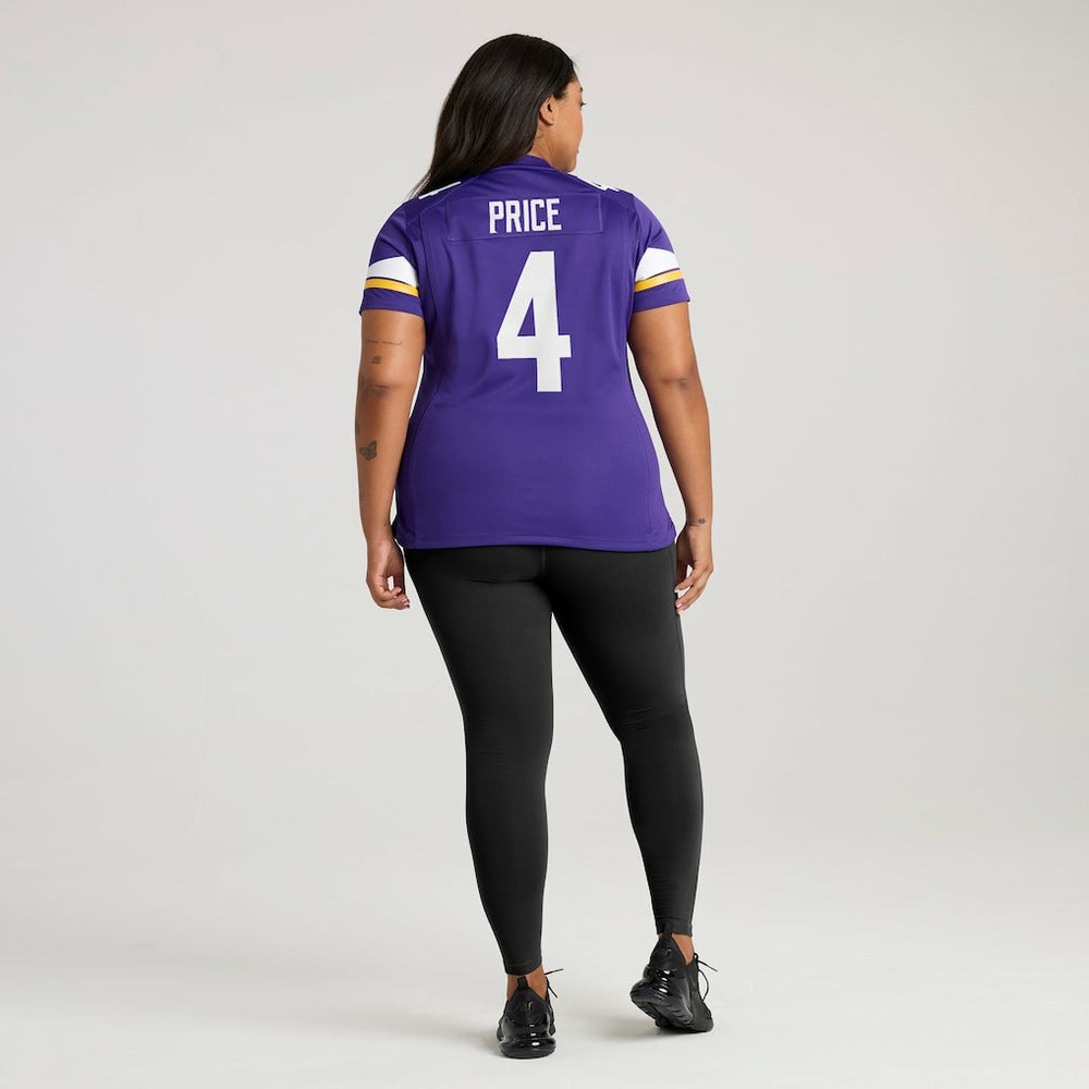 NFL Myles Price Minnesota Vikings Women's Team Game Jersey - Purple