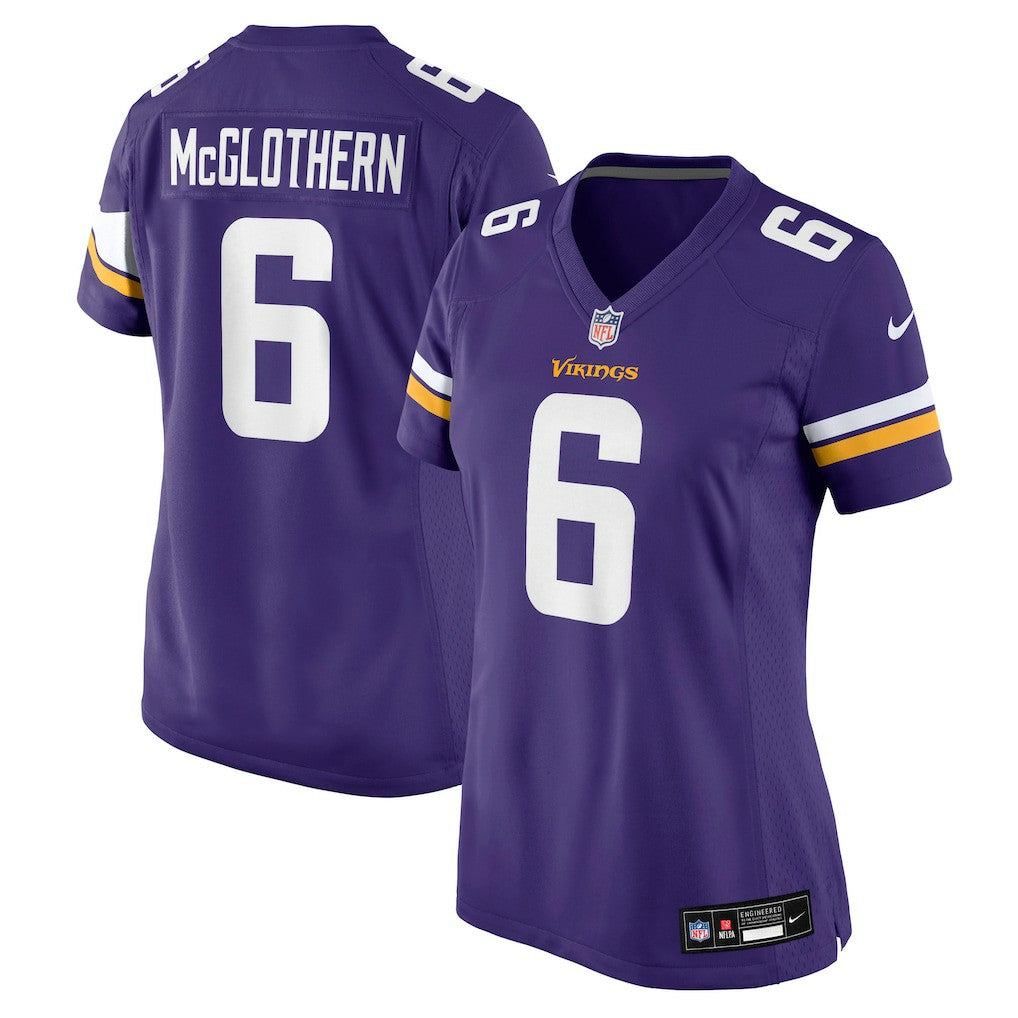 NFL Dwight McGlothern Minnesota Vikings Women's Team Game Jersey - Purple