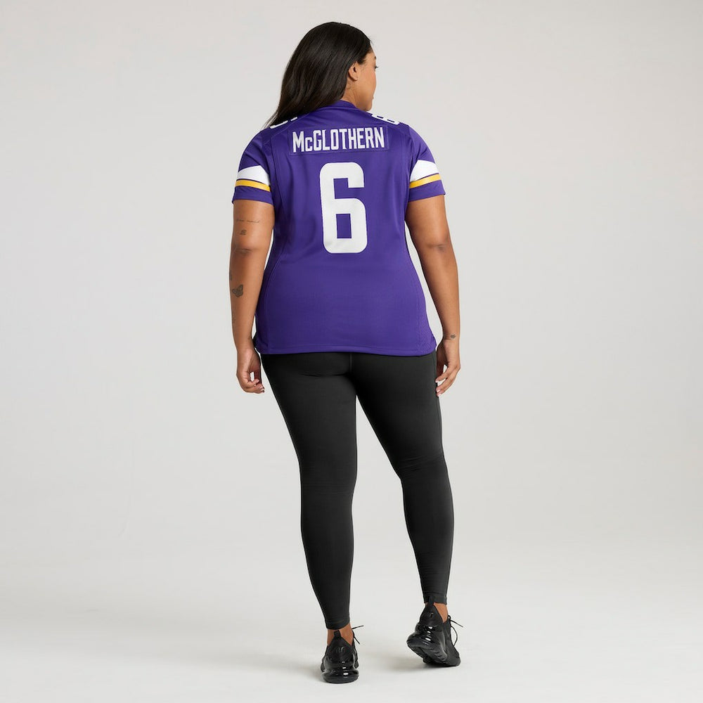 NFL Dwight McGlothern Minnesota Vikings Women's Team Game Jersey - Purple
