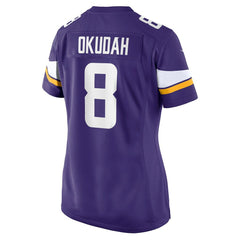NFL Jeff Okudah Minnesota Vikings Women's Team Game Jersey - Purple
