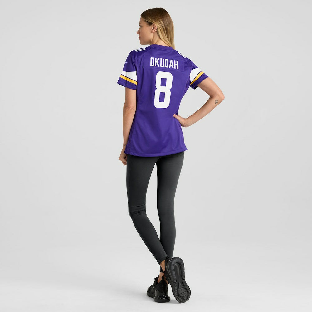 NFL Jeff Okudah Minnesota Vikings Women's Team Game Jersey - Purple